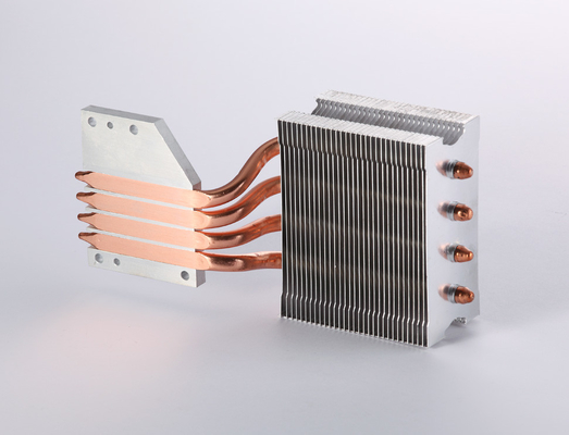 Computer / CPU Copper Tube Heat Sink With Anodizing / Passivation Finishing