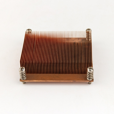 CNC Machined Water Cooling Plate Heat Sink with 120 Degrees Frosted Fin for CPU