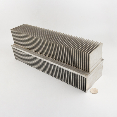 CNC Machined Water Cooling Plate Heat Sink with 120 Degrees Frosted Fin for CPU