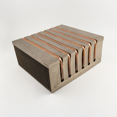 CNC Machined Water Cooling Plate Heat Sink with 120 Degrees Frosted Fin for CPU