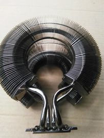 Round Sunflower Copper Pipe Heat Sink Thin Fin Heatsink For LED Lighting