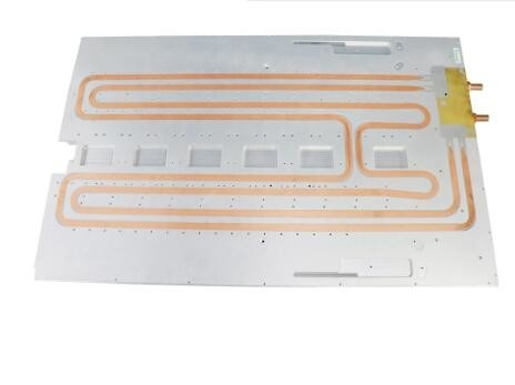 Friction Stir Welding Water Cooling Plate With Brass Connector For Laser Equipment