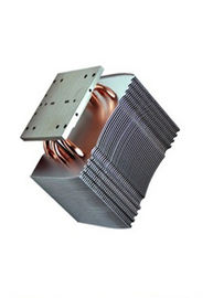 Round Sunflower Copper Pipe Heat Sink Thin Fin Heatsink For LED Lighting