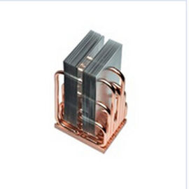 Round Sunflower Copper Pipe Heat Sink Thin Fin Heatsink For LED Lighting